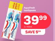 Aquafresh Toothpaste-2 x 100ml