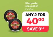 Kiwi Paste Shoe Polish-For 2 x 50ml
