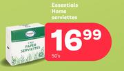 Essentials Home Serviettes-50's