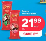 Beacon Chocolate Slabs-80g Each