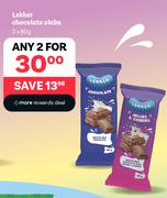 Lekker Chocolate Slabs-For Any 2 x 2 x 80g