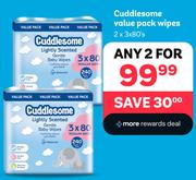 Cuddlesom Value Pack Wipes-2 x 3 x 80's