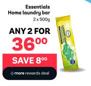 Essentials Home Laundry Bar-For 2 x 500g