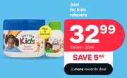 Just For Kids Relaxers-200ml + 30ml