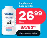 Cuddlesome Baby Powder-200g 