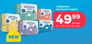 Cuddlesome Travel Pack Nappies 22's/20's/18's/16's/14's-Per Pack
