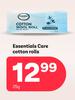    Essentials Care Cotton Rolls-25g