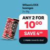   Wilson's XXX Lozenges-For 2 x 31g