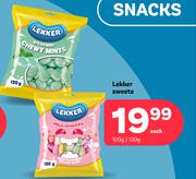   Lekker Sweets-120g/130g Each