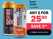    Score Drinks-For 2 x 500ml