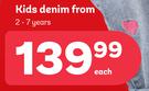Kids Denim 2-7 Years-Each