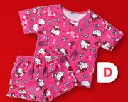 Hello Kitty Girls Character Pyjamas 2-7 Years-Per Set