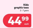Kids Graphic Tees 2-7 Years-Each
