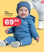Plain Tracksuits 0-24 Months-Per Set