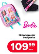 Barbie Girls Character Backpacks-Each