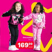 Barbie Girls Sneakers Size 4-1-Per Pair