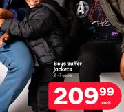 Boys Puffer Jackets 2-7 Years-Each