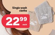 Single Wash Cloths-Each
