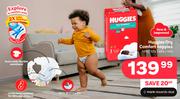 Huggies Dry Comfort Nappies-58's/52's/46's/44's Pack