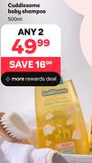 Cuddlesome Baby Shampoo-For 2 x 500ml