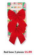 Red Bow 2 Pieces