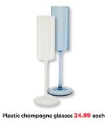 Plastic Champagne Glasses-Each