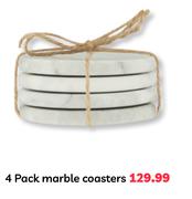 4 Pack Marble Coasters