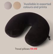 Travel Pillow In Assorted Colours & Prints-Each