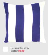Navy Printed Stripe Scatter