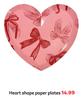 Heart Shape Paper Plates