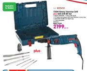 Bosch 720W Rotary Hammer Drill+SDS Drill Bit Set GBH2600-Per Set