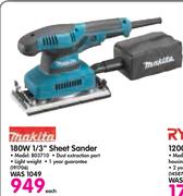 180W 1/3" Sheet Sander B03710