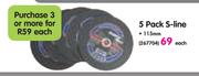 5 Pack S-Line 115mm-Each