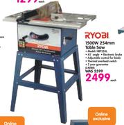 Ryobi 1500W 254mm Table Saw HBT255L-Each