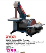 Ryobi 200W Belt And Disc Sander EMBS-200-Each
