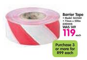 Barrier Tape SA3560-75mm x 500mm Each
