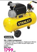 Stanley 50Ltr 1.5Kw Compressor D210/8/50-Each