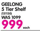 Geelong 5 Tier Shelf-Each