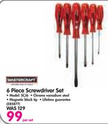 Mastercraft 6 Piece Screwdriver Set SCJ6-Per Set