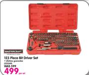 Mastercraft 123 Piece Bit Driver Set-Per Set 