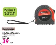 Mastercraft 5m Tape Measure-Each