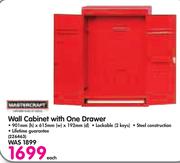Mastercraft Wall Cabinet With One Drawer-Each