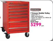 Mastercraft 7 Drawer Mobile Trolley PMT-111-Each