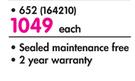 Probe Premium Battery 652-Each