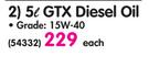 Castrol 5Ltr Gtx Diesel Oil-Each