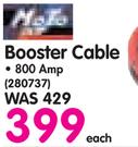 Moto Booster Cable 800 Amp-Each