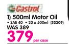 Castrol 500ml Motor Oil-Per Case