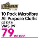 Shield 10 Pack Microfibre All Purpose Cloths-Per Pack