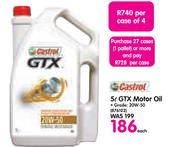 Castrol 5Ltr GTX Motor Oil-Each