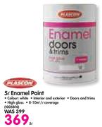 Plascon 5L Enamel Paint 